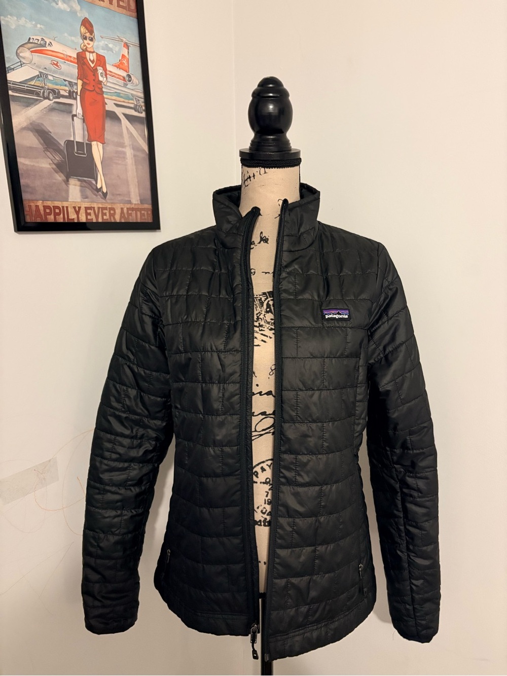 Patagonia Black Quilted lightweight Puffer Jacket